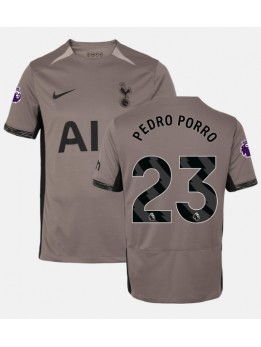 Billige Tottenham Hotspur Pedro Porro #23 Tredjedrakt 2023-24 Kortermet